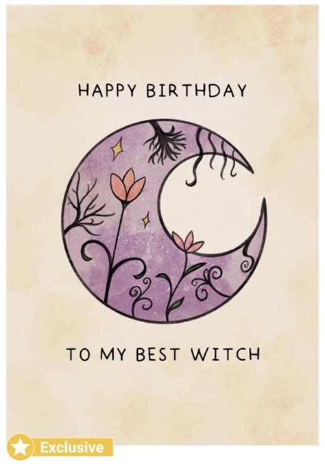 Birthday shirt with a witch design